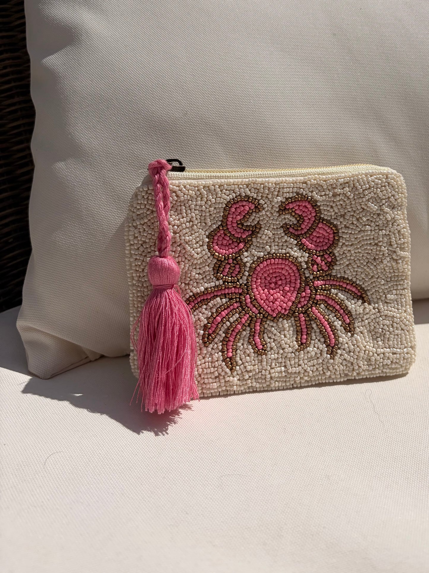 Pochette pink crab