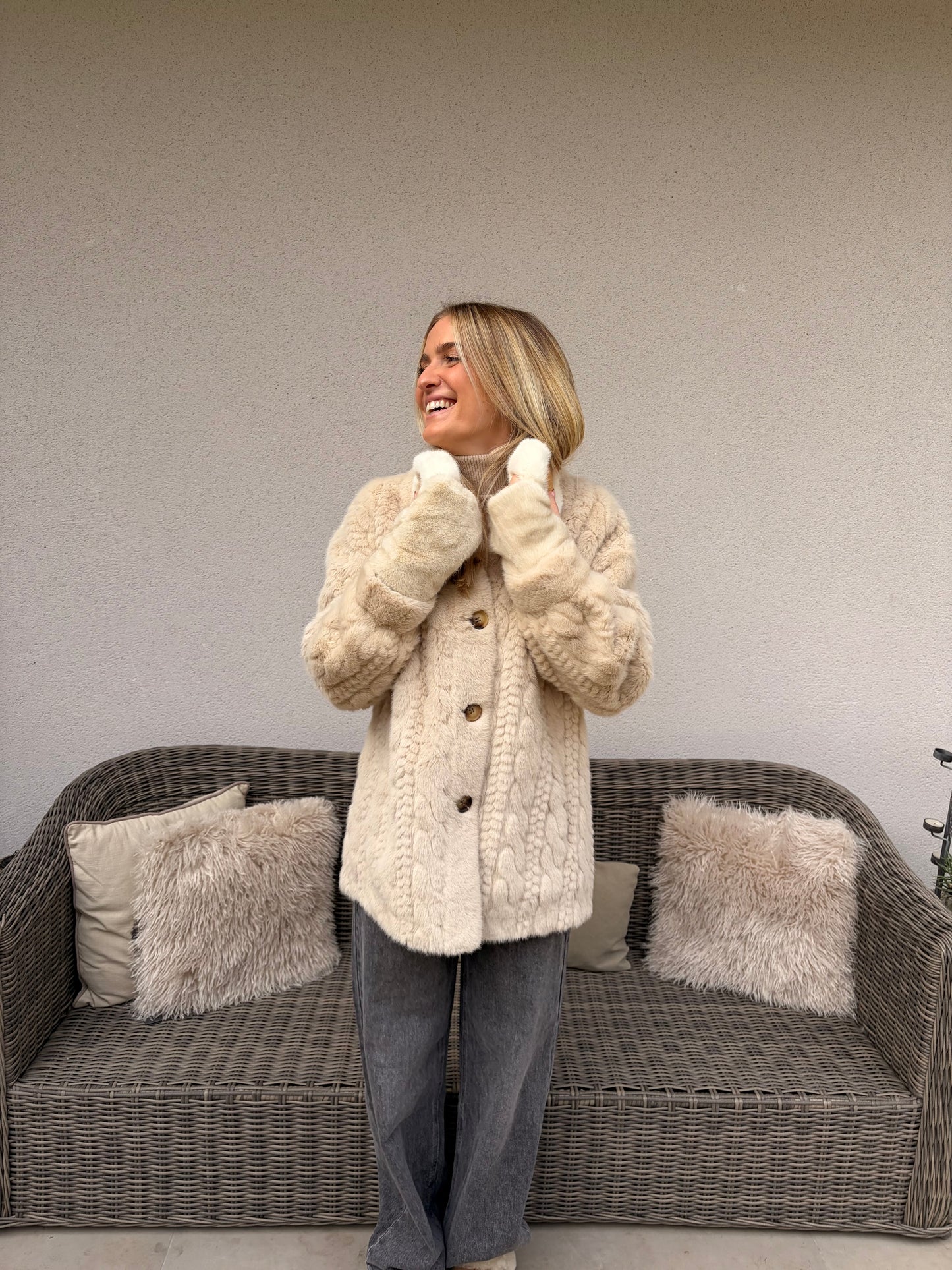 Fourrure écru Adore