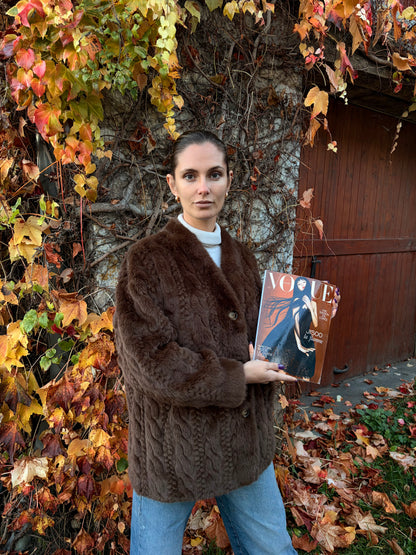 Fourrure chocolat Adore