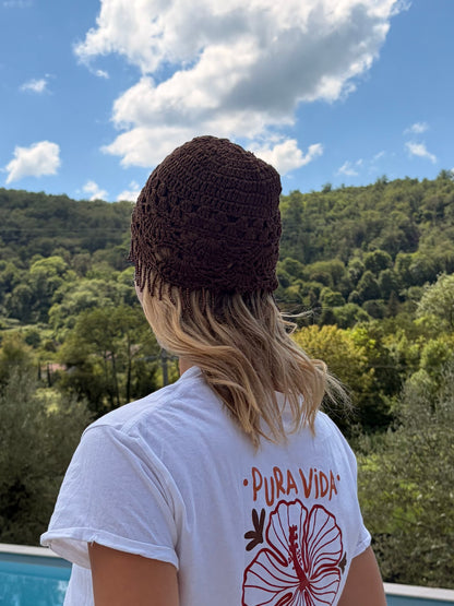 Bonnet Crochet chocolat