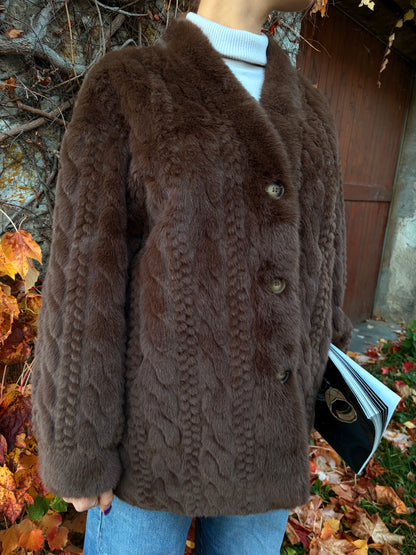 Fourrure chocolat Adore